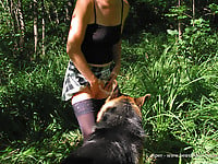 Gorgeous and natural bestiality action with trained beast - picture 11