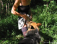 Gorgeous and natural bestiality action with trained beast - picture 12