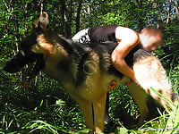 Gorgeous and natural bestiality action with trained beast - picture 20