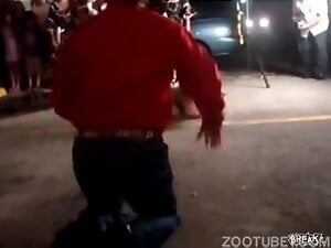 Brilliant dancing dog sucks dick after its performance