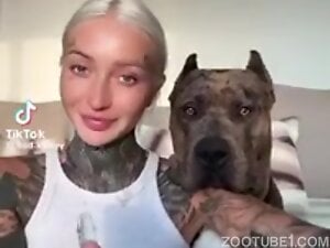 Dogs Tongue In Girls Mouth