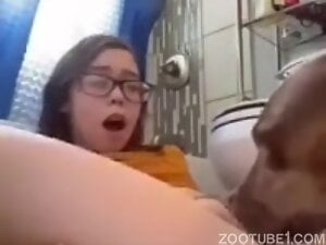 Nerd Teen Discovers Dogsex