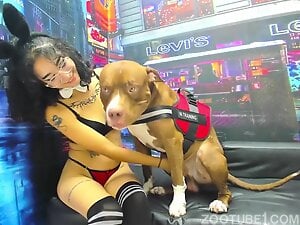 Martina With 2 Dogs