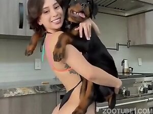 Sexy dance with pup