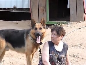 German Shepard and Drunk Owner