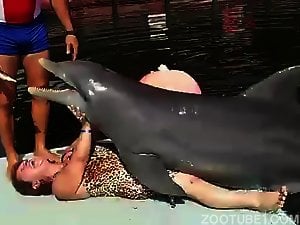 Rare video - Dolphin humping woman